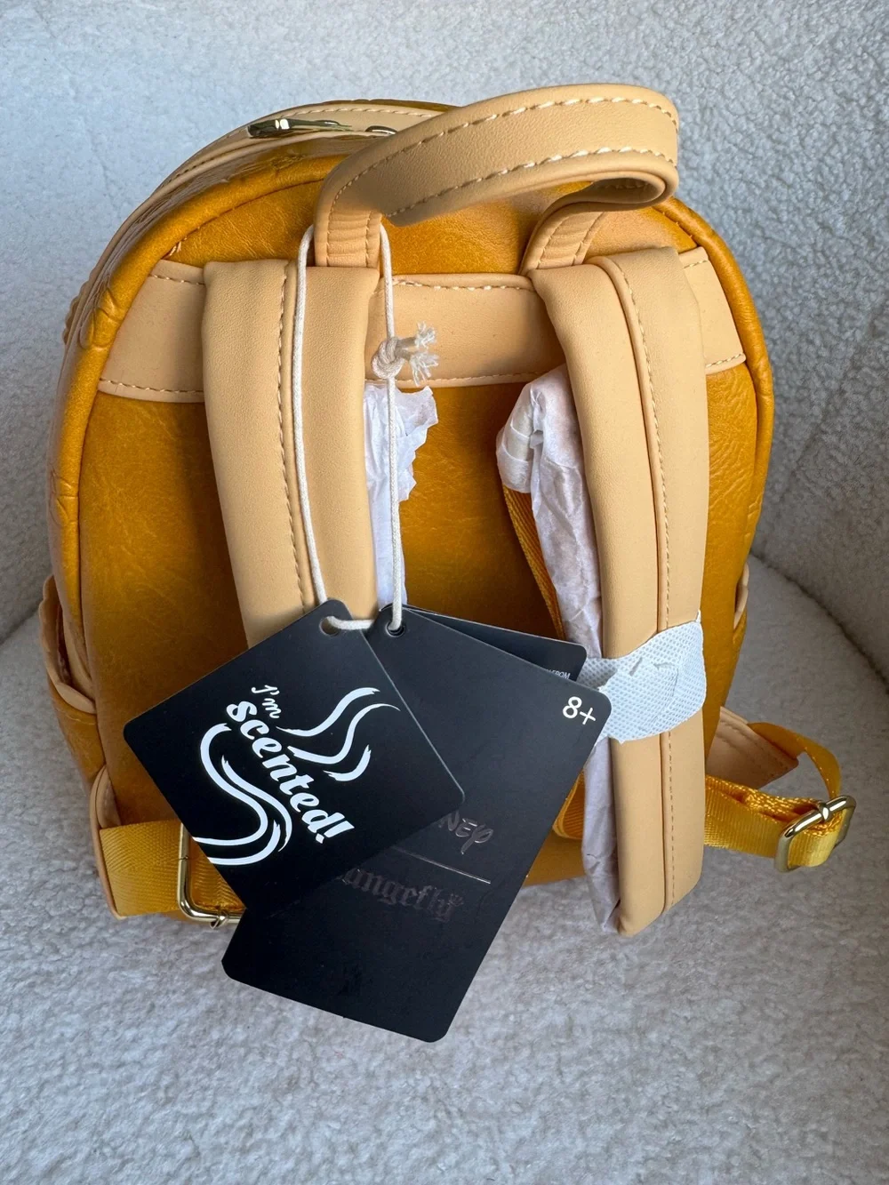 Loungefly Mustard Yellow Minnie Mouse Backpack